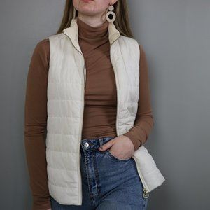 MICHAEL KORS White Puffer Vest